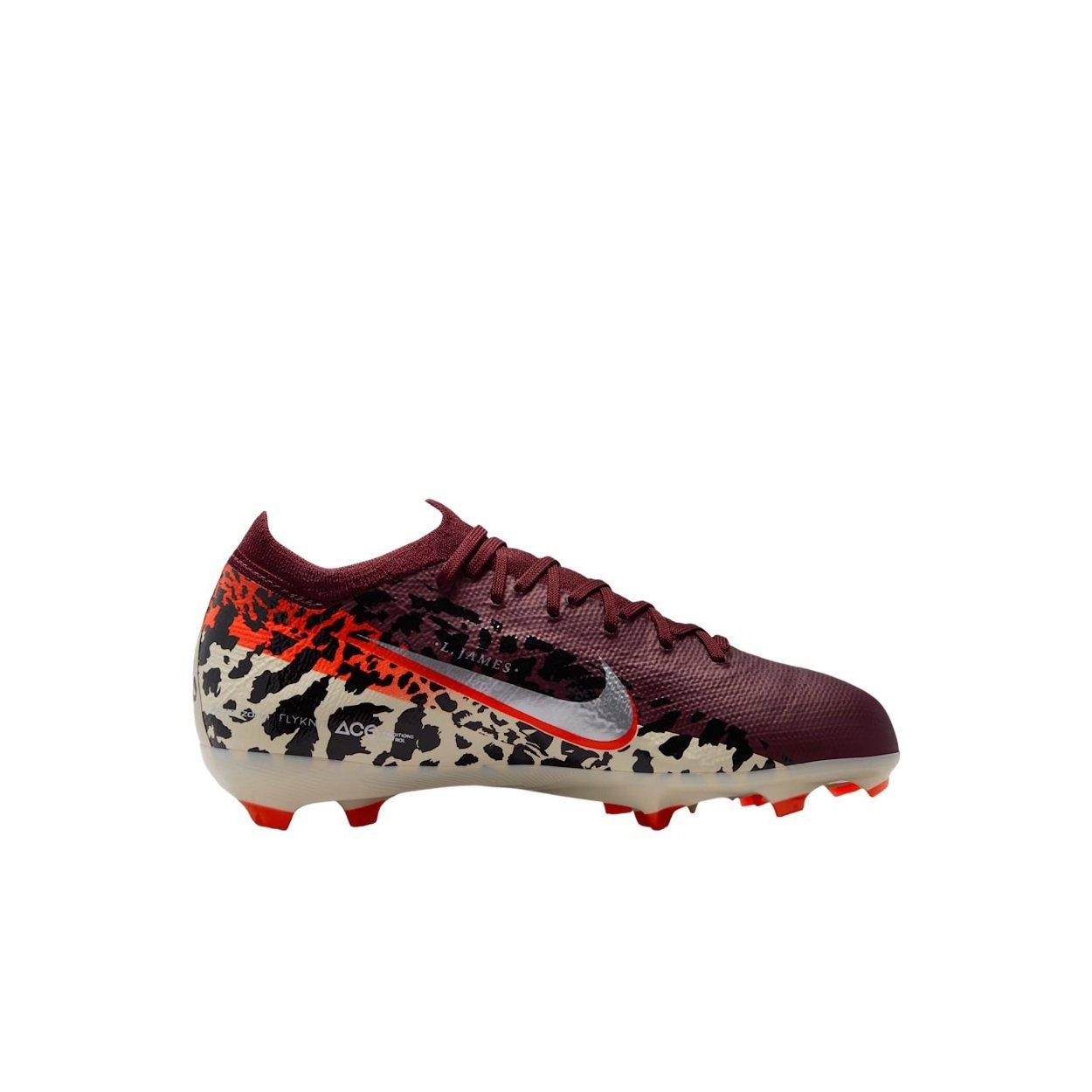 Nike United Jr. Mercurial Vapor 16 Pro "Burgundy/Red/Fossil/Silver" Preschool Kids' Soccer Cleat - BURGUNDY/RED/FOSSIL/SILVER